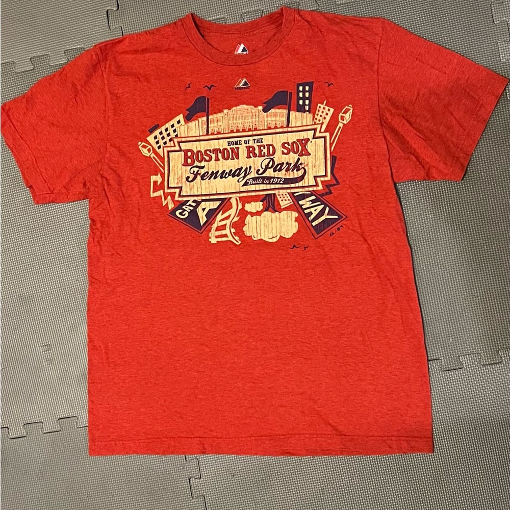 Majestic Red Boston Red Sox Fenway Park Tee